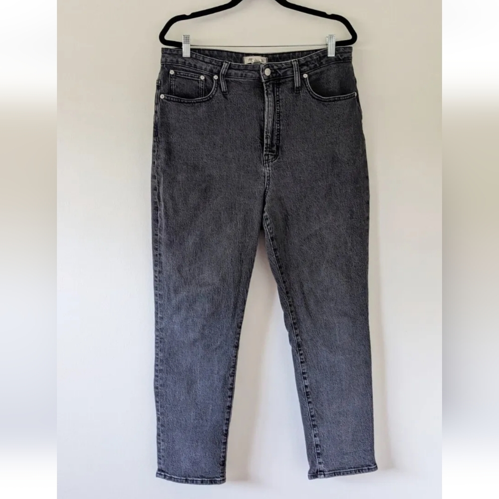 Madewell Curvy Perfect Vintage Gray Faded Black Jeans Womens Sz 32
